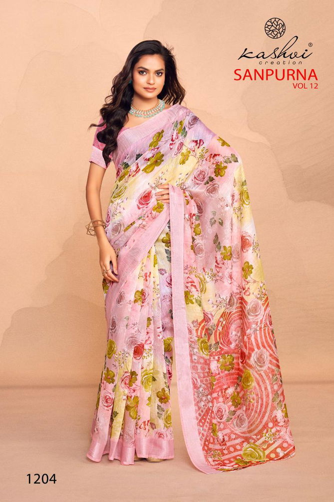 Sanpurna Vol 12 By LT Printed Sarees Wholesale Clothing Suppliers In India
